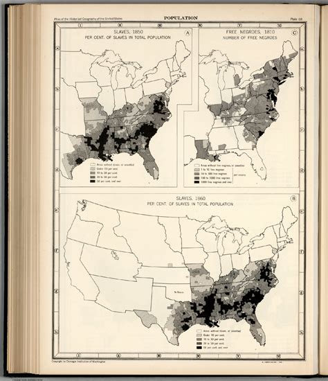 Plate 68. Population. Slaves, 1850. Slaves, 1860. Free Negroes, 1810 ...