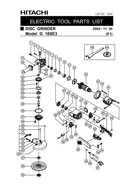 Hitachi Power Tools Parts List | Reviewmotors.co