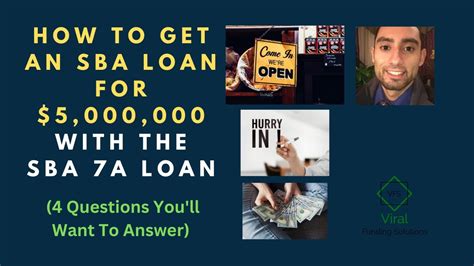 How To Get An SBA Loan For 5 000 000 With The SBA 7a Loan 4 Questions