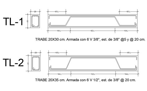 8x10m House Plan Of Longitudinal Beam Section View Has Been Given In