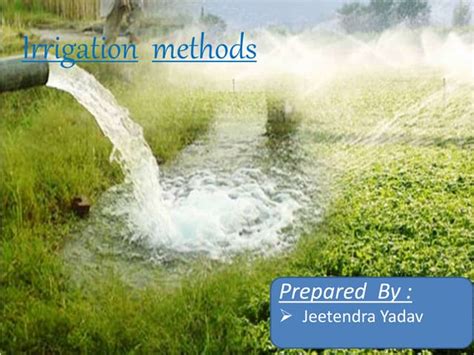 Irrigation Method Presentation Ppt