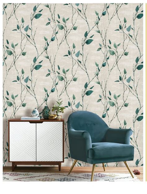 Flower Pot Non Woven Living Room Wallpapers For Home Size X