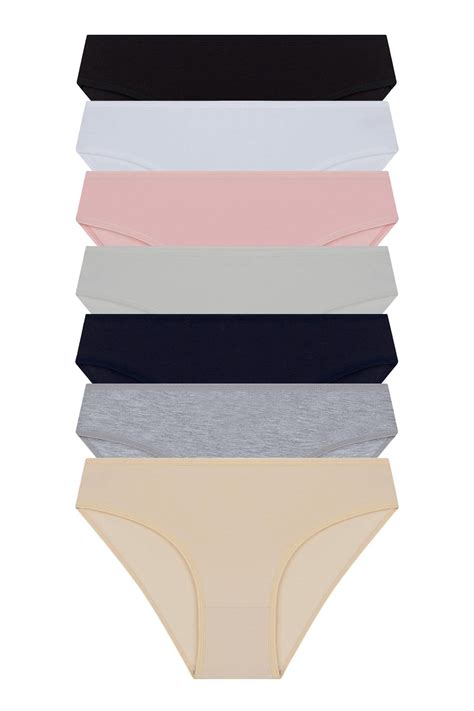 Basic Pamuklu Kad N Bikini K Lot Li Paket Cottonhill