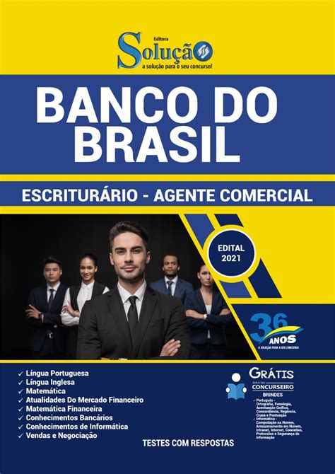 Apostila Banco do Brasil 2021 Escriturário Agente Comercial Banca