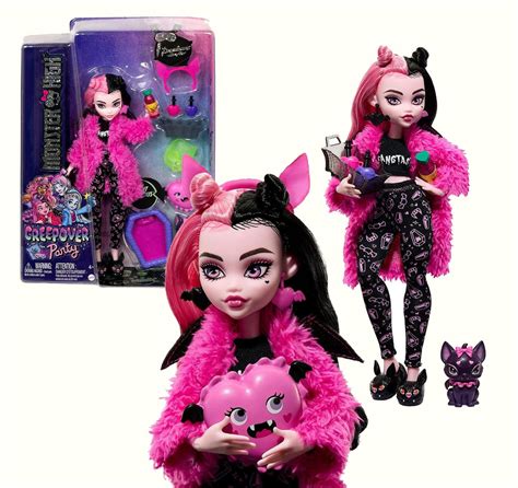 Кукла Draculaura Дракулаура Пижамная Вечеринка Creepover Party Монстер ...