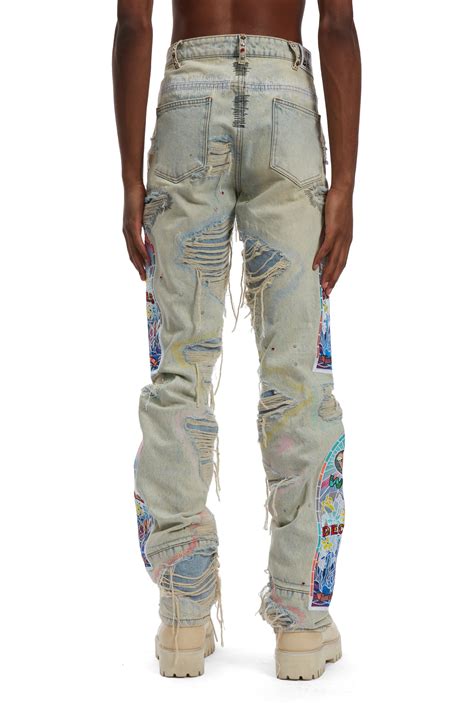 Stud Distressed Denim Who Decides War