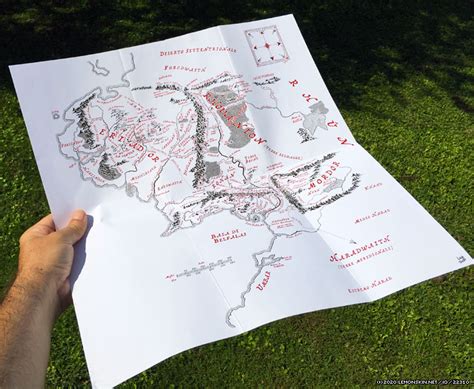 Lultima Mappa Della Terra Di Mezzo