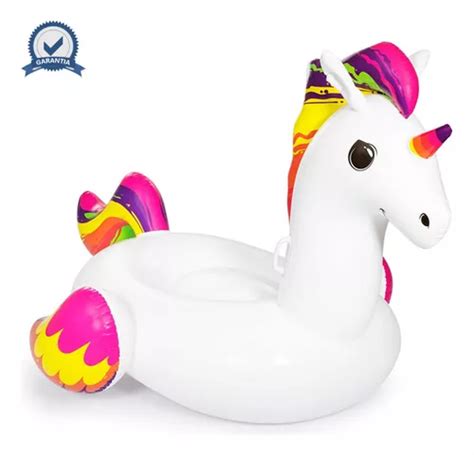 Unicornio Kawaii Flotador Gigante Mts Pileta Bestway