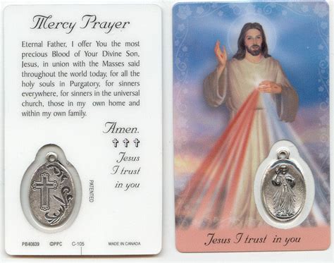 Divine Mercy Prayer Card – Discount Catholic Store