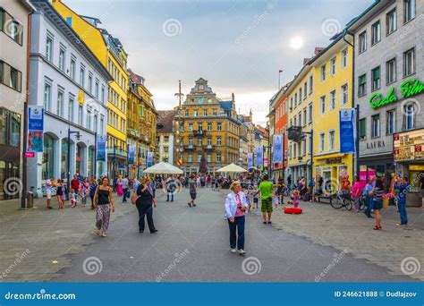 Konstanz Alemania De Julio De Vista De La Plaza Markstatte