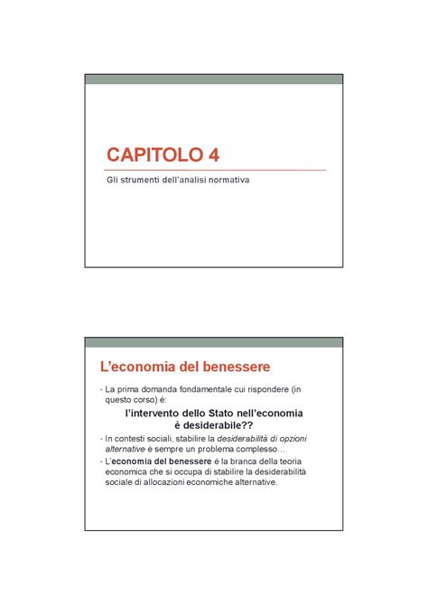 Economia Politica Economia Del Benessere Docsity