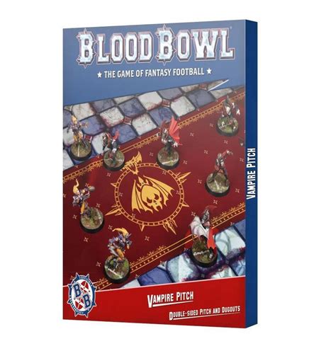 Blood Bowl Vampire Team Pitch Dugouts Gamemat Eu