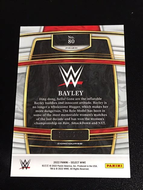 Bayley Red Prizm Holo Panini Select Wwe Concourse Wrestling