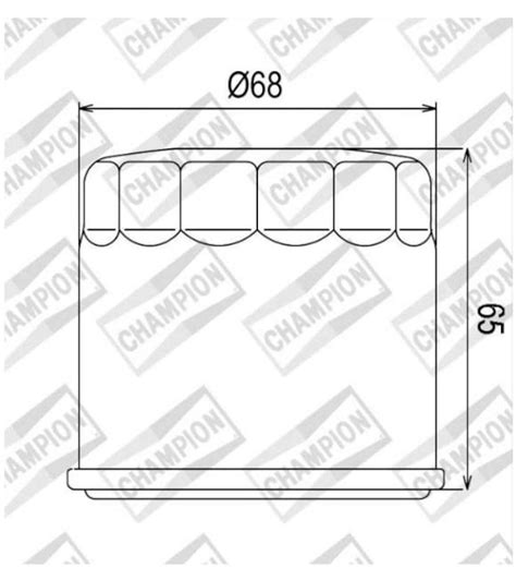 Filtro Olio Motore Champion COF038 K301 HF138 Aprilia Cagiva