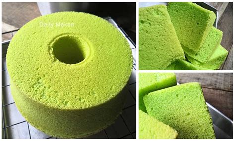 Cara Buat Kek Chiffon Pandan Gebu Gebas Sangat Lembut Sedap Dan