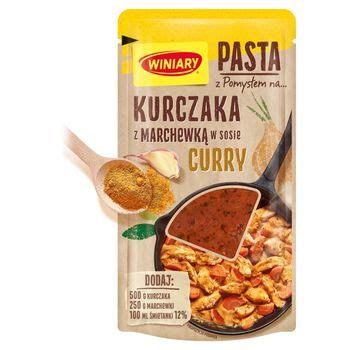 Winiary Pasta Z Pomys Em Na Kurczaka Z Marchewk W Sosie Curry G