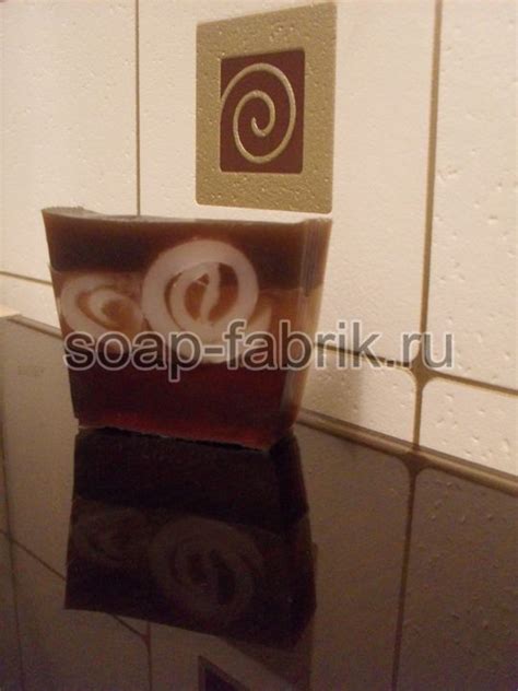 Мыло с завитками дегтярное