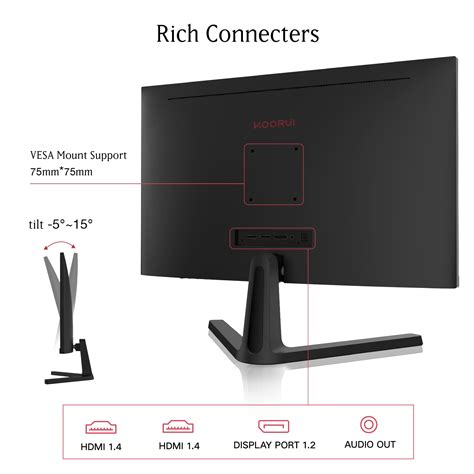 Buy Koorui 24 Inch Gaming Monitor Fhd 1080p Computer Monitor 165hz 144