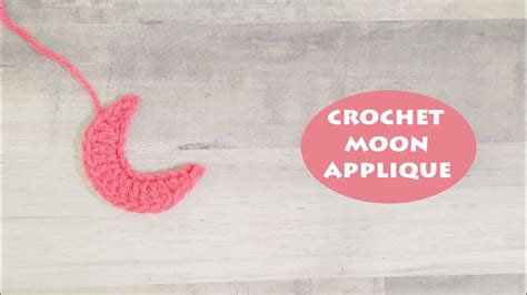 How To Crochet A Moon Applique Ramadan Decoration Crochet With