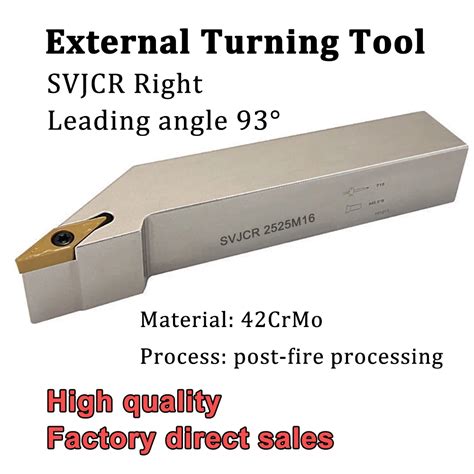 Svjcr Right External Turning Tool Holder Cnc Lathe