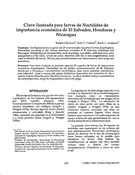 Pdf Clave Ilustrada Para Larvas De N Oct Idos De Importancia