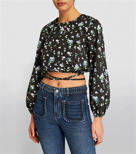 Womens Maje Multi Cropped Lovy Top Harrods Uk