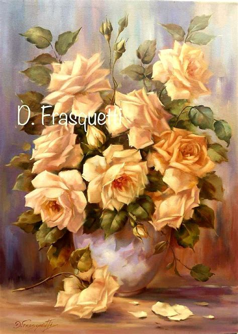 Rose Painting Painting Drawing Rose Vase Arte Floral Flower