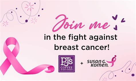 PJs Coffee Brews Partnership With Susan G Komen For Breast Cancer