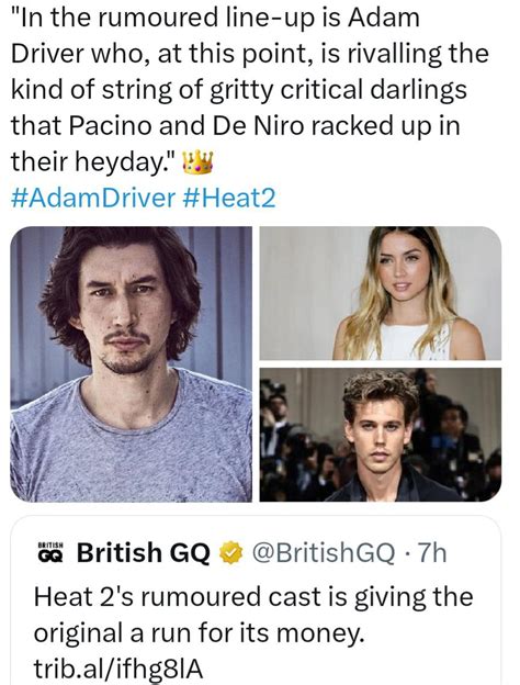 Heat 2's Rumored Cast is Already Looking Stacked -GQ : r/adamdriverfans