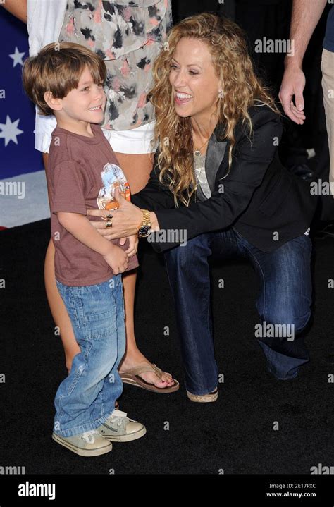 Sheryl Crow and her son Wyatt Steven Crow attend the Pixars Studios