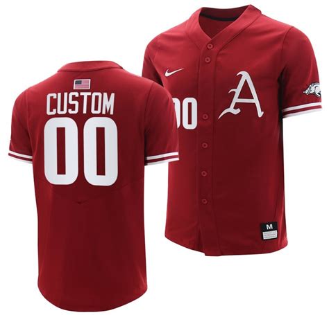 [HOT] New Custom Arkansas Razorbacks Jersey NCAA Cardinal