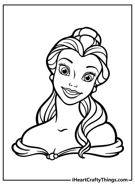 Coloring Pages Of Princess Belle