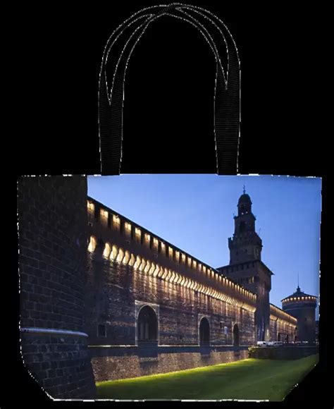 Tote Bag Of Italy Lombardy Milan Castello Sforzesco Castle