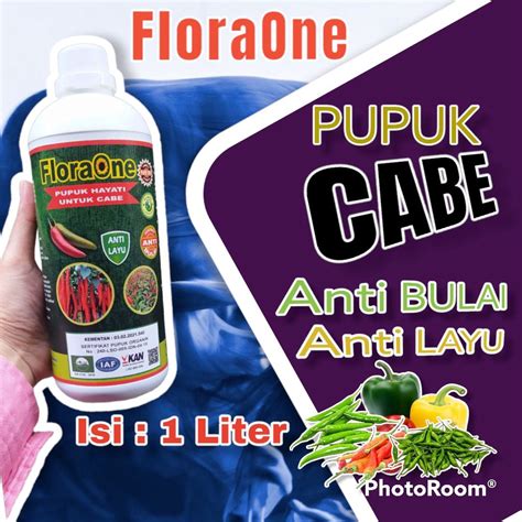 Jual Pupuk FLORAONE Cair Cabai Gendot Agar Berbuah Lebat Fungisida