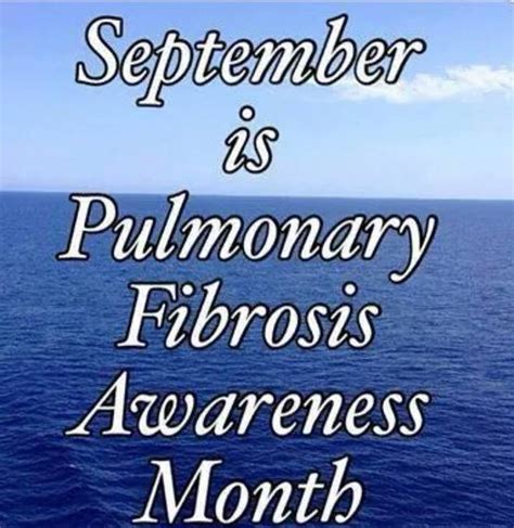 September Pulmonary Fibrosis Awareness Month Wescoe Foundation For