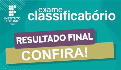 IFPI divulga resultado final de exame classificatório 4 365 vagas