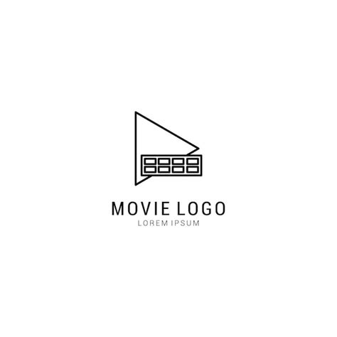 Premium Vector Movie Logo