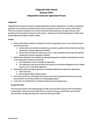 Fillable Online Independent Contractor Agreement Process Fax Email