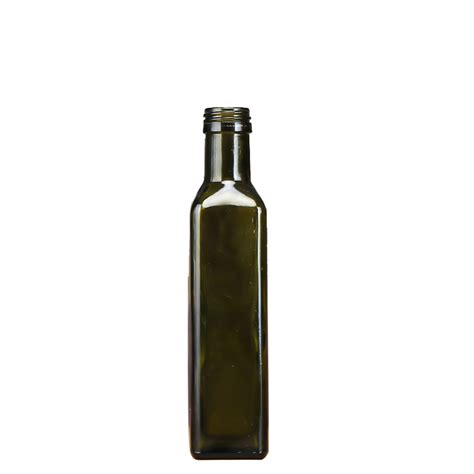 Cheap Price 1 Liter Square Dark Green Glass Olive Oil Bottle High