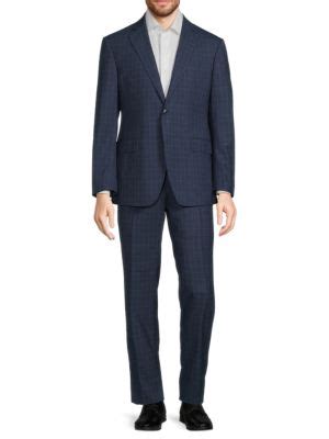 Saks Fifth Avenue Modern Fit Checked Wool Suit On SALE Saks OFF 5TH