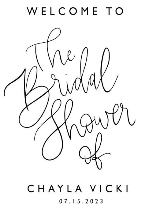 Bridal Shower Welcome Sign Etsy