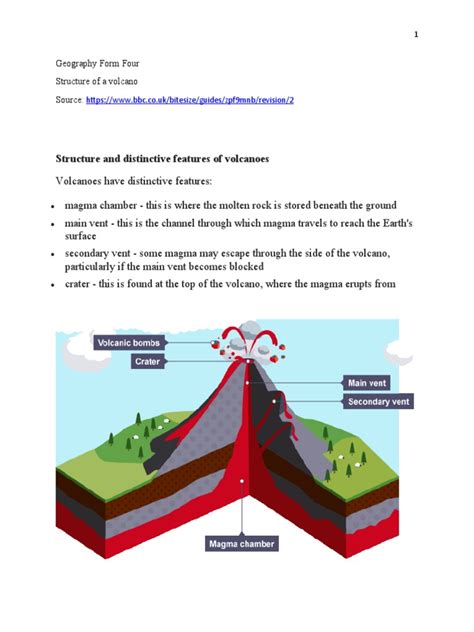 Structure of A Volcano | PDF