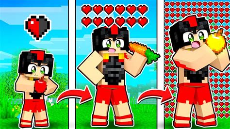 Paso Minecraft PERO LOS CORAZONES Se MULTIPLICAN Al COMER Invictor