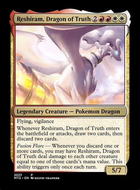 Custom Cards for Each Legendary/Mythical Pokemon: Gen 5 : r/custommagic