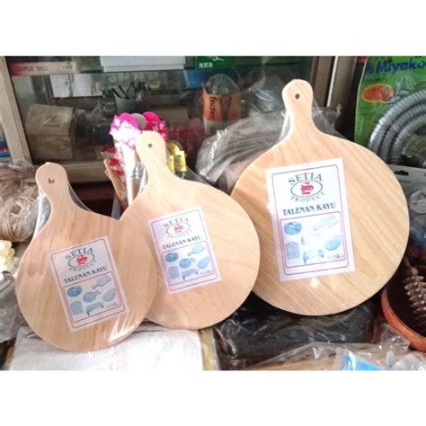 Jual Talenan Kayu Bulat Gagang Talenan Pizza Alas Pizza Shopee Indonesia