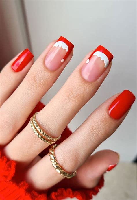 Santa Hat Nails