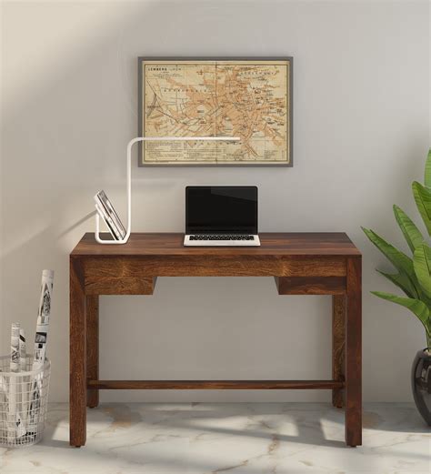 Buy Claire Sheesham Wood Writing Table In Provincial Teak Finish At