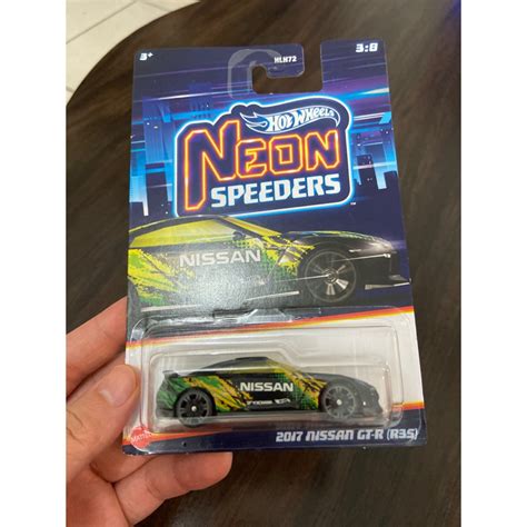 Hotwheels Hot Wheels Neon Speeders 2017 Nissan GT R R3S Shopee Malaysia