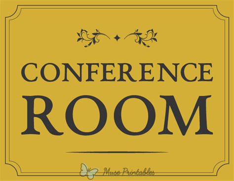 Conference Room Signs Templates