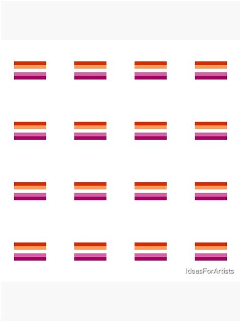 Lesbian Flag Sticker Pack Lesbians Stickerpack Art Print For Sale By IdeasForArtists